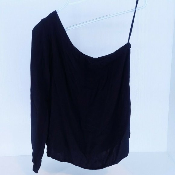 Anthropologie Top One Shoulder Long Sleeve - Picture 1 of 12